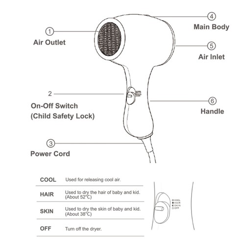 Kids hair dryer - hair,