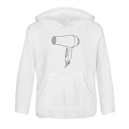 Hair dryer outline kids - outline',