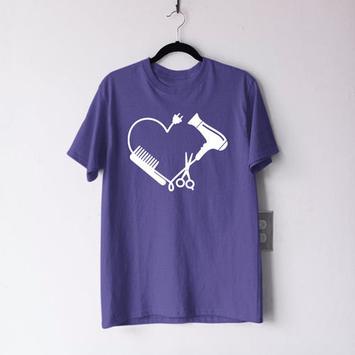 Hair stylist heart shirt - hair,