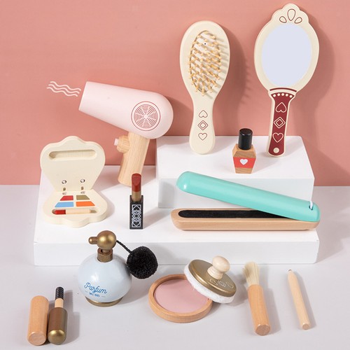 12x wooden kids makeup - kids, kit