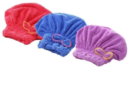 Hair turban towel - 3, pk