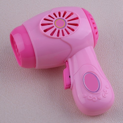 Pink kid toy hair dryer - hair,